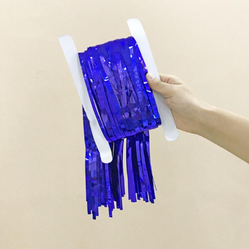 

Золотая мишура - 2 метра декоративная бахрома для вечеринок, свадеб и фотофонов синий