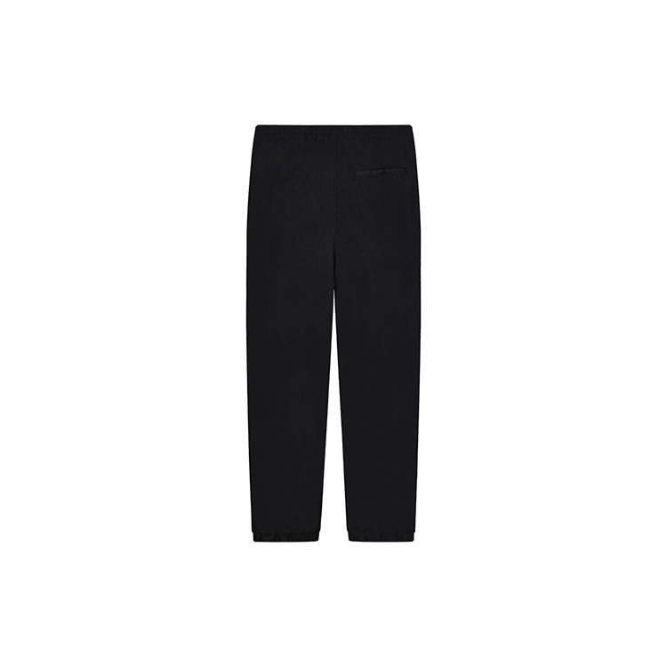 FILA Loose Fit Solid Color Pocket Cuffed Sports Woven Casual Long Pants Women bottoms Black F11W238802FBK