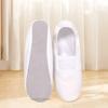 Men's and Women's Dance Shoes Ballet Practice Yoga Shoes Soft White Sole Canvas Outsole Cowhide Sole for Group Performances