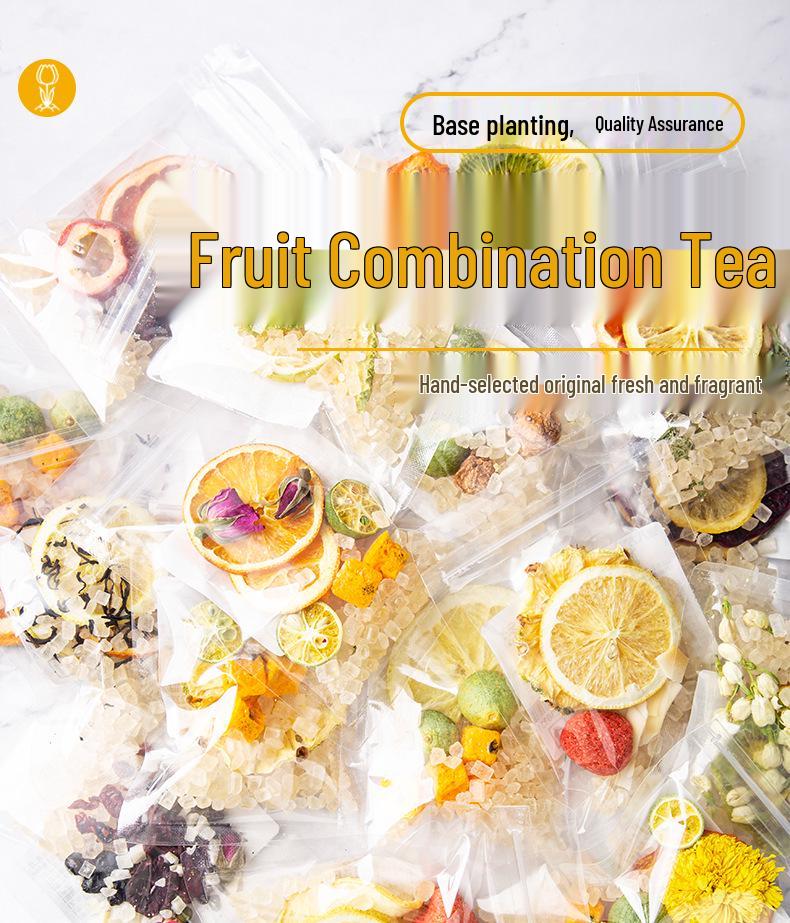 Assorted Freeze-Dried Fruit and Tea Slices - Cold Brew Fruit and Flower Tea Box