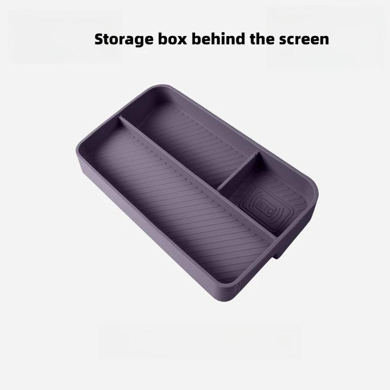Center Console Lower Storage Box For Leapmotor B10 2025 2026 Silicone Organizer Tray Stowing Tidying Car Interior Accessories
