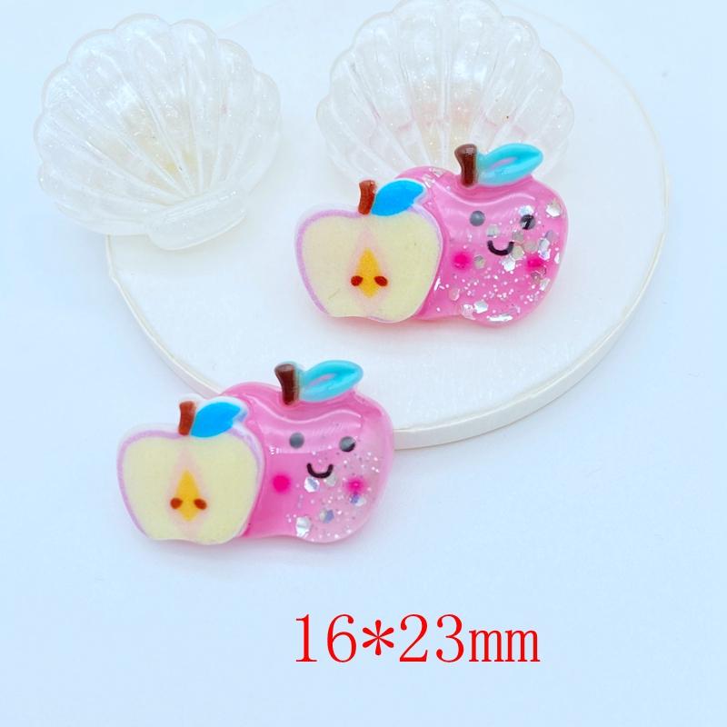 20Pcs New Mini Cute Shiny Fruit Collection Flat Back Resin Cabochons Scrapbooking DIY Jewelry Craft Decoration Accessorie K41