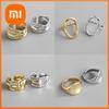 925 Sterling Silver Rings For Women Hollow Out Gold Color Temperament Personality Fashion Female Trendy Resizable Opening Rings