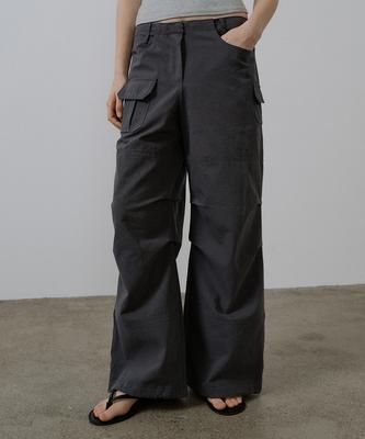 Peulibeo07 Parachute Cargo Washed Pants [Frsp05Pt04]_Charcoal