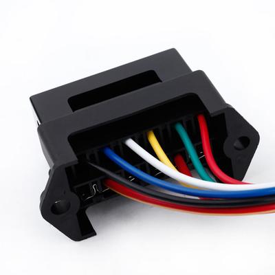 6 Wege DC32V Schaltung Auto Anhänger Auto Blade Fuse Box Block Halter ATC ATO 2-input 6-output Draht