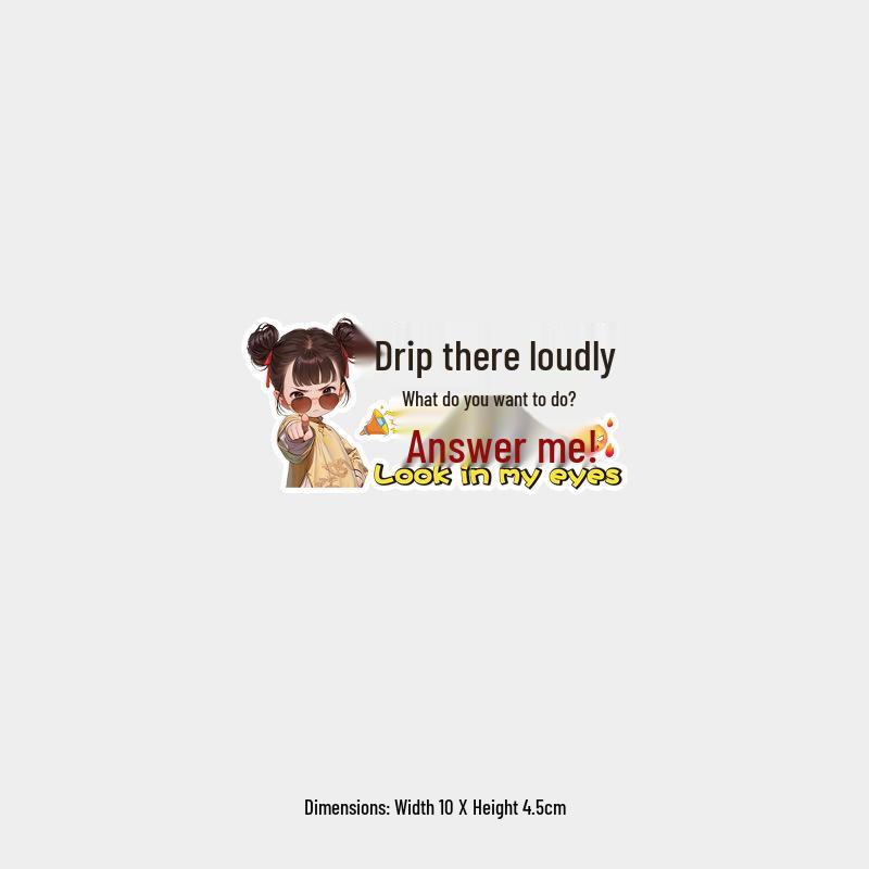 Funny New Driver Rear Windshield Sticker: Why Honk So Loud? Answer Me!
