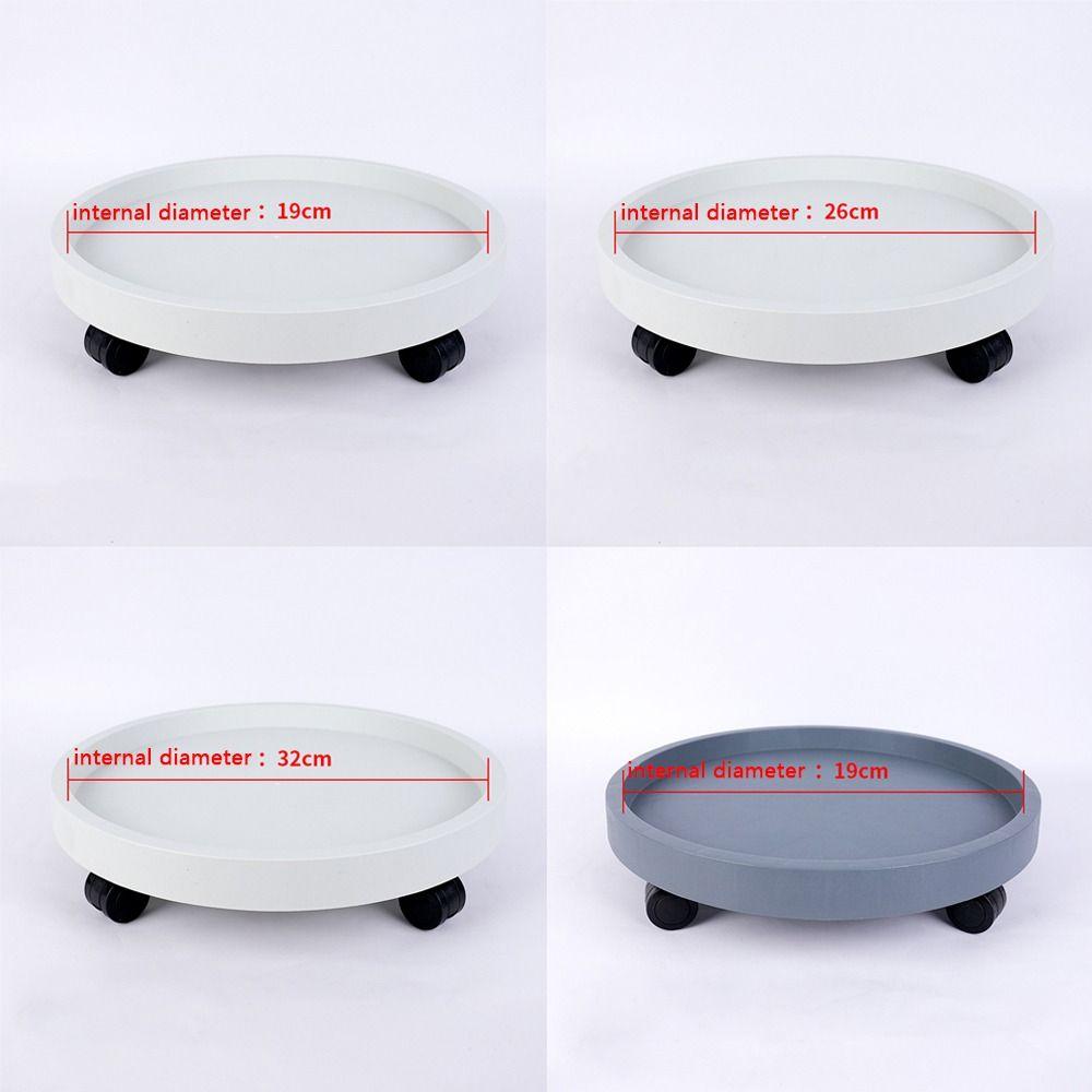 With Water Tray Flower Plant Pot Tray Movable Flower Pot Tray Plant Stand Base Gardening Supplies