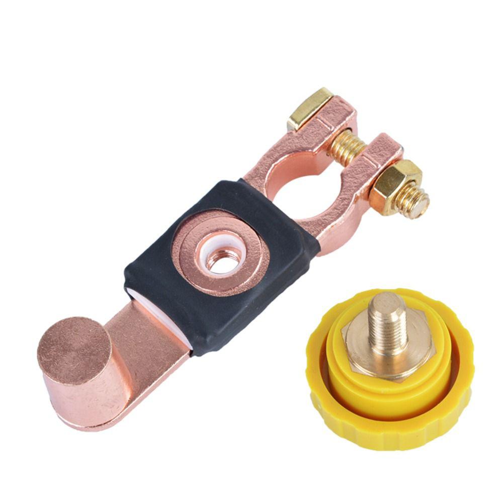 Positive Automotive Power Switch Brass Battery Terminals Universal Isolator Switch RV