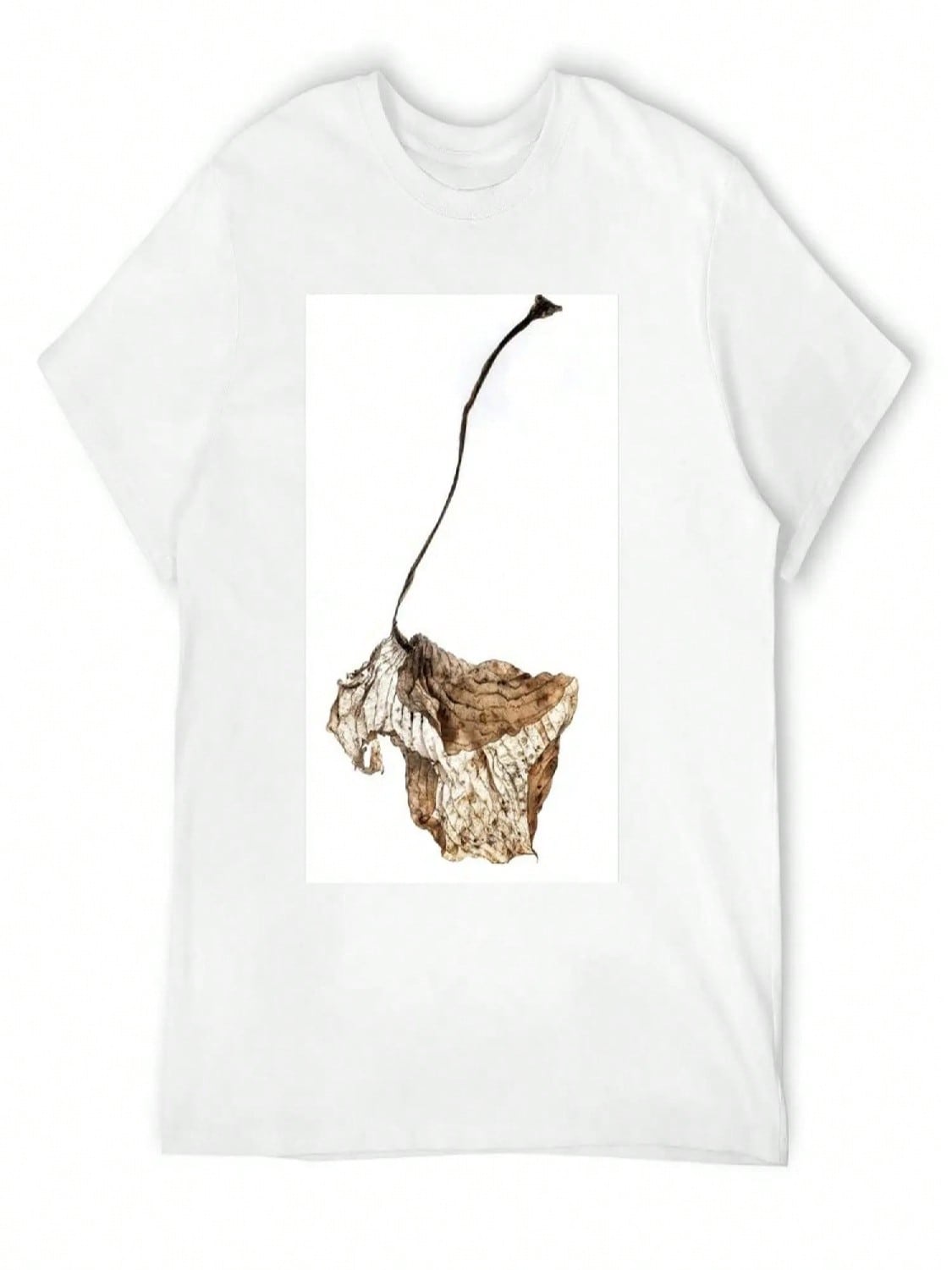 Dried Hosta Leaf T-Shirt Topping Anime Stuff Oversizeds T Shirts For unisex S разноцветный