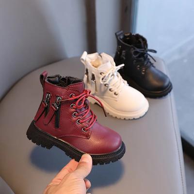 Stivaletti per Bambini Ragazzi Ragazze Toddler Bambini Piccoli Stivali alla Moda Caldi Pelliccia Doppia Zip Classici 21-30 Stivali Autunno Inverno