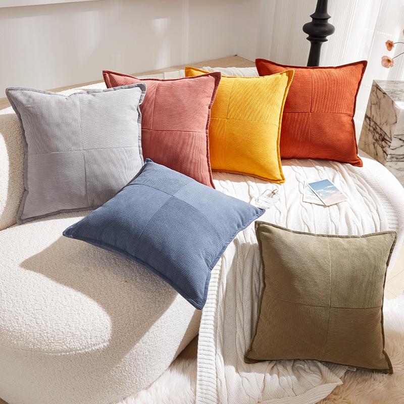 1 шт 45 см Элегантная полосатая декоративная наволочка на подушку с молнией Мягкие уютные наволочки для дивана декора гостиной 45 45 single pillowcase 798₽