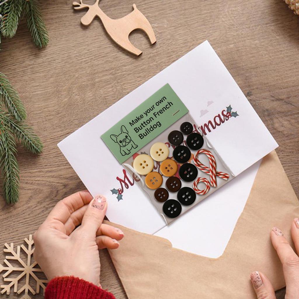 Buttons For Crafting Decorative Dog Making Supplies Christmas Craft Kits For Men Boy Girl Student Family Tree Car Rearview