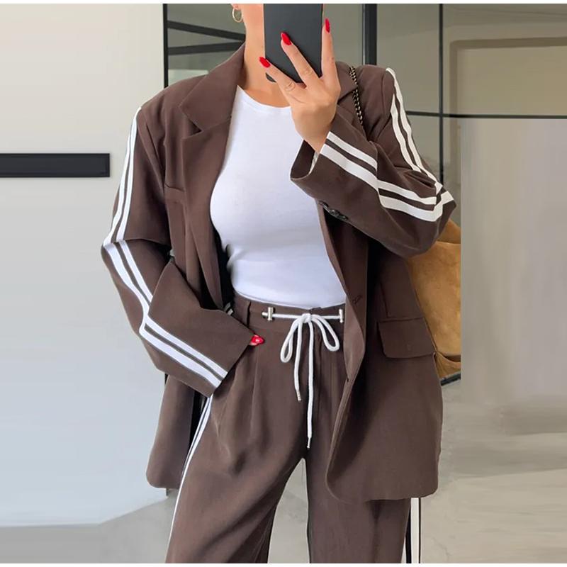 Fringed Decorative Lapel Suit Trousers Suit Ladies 2026 New Style Fashion Suit Sports and Leisure All-match Suit
