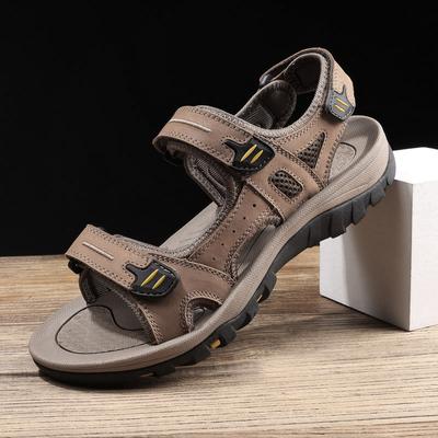 Sandales d'été à bout ouvert avec crochet et boucle pour hommes, chaussures de plage de trekking en plein air, antidérapantes, grande taille 47 48
