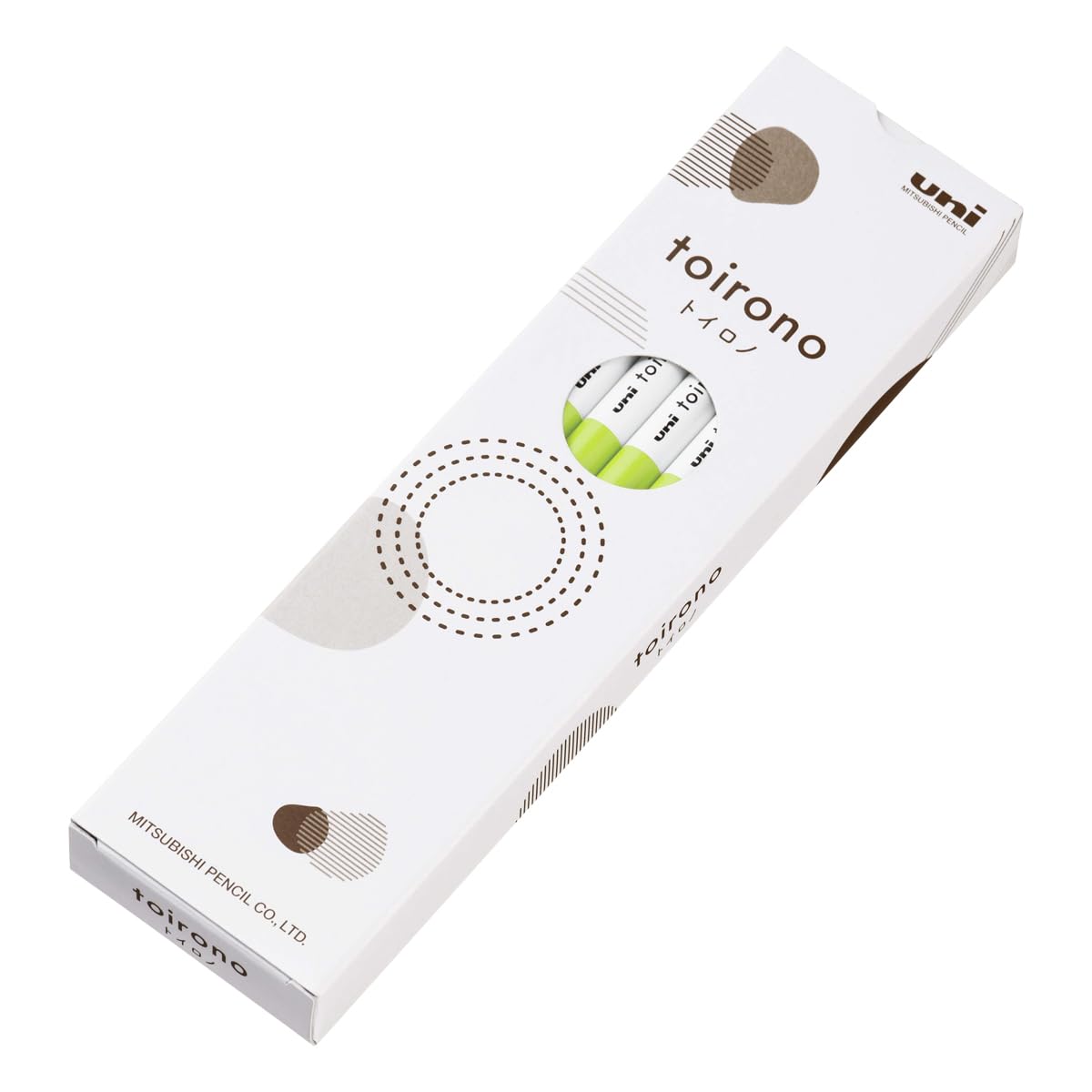 

Mitsubishi Pencil Toirono Colored 1 Yellow Pencils, Dozen, Green, TR.1711D