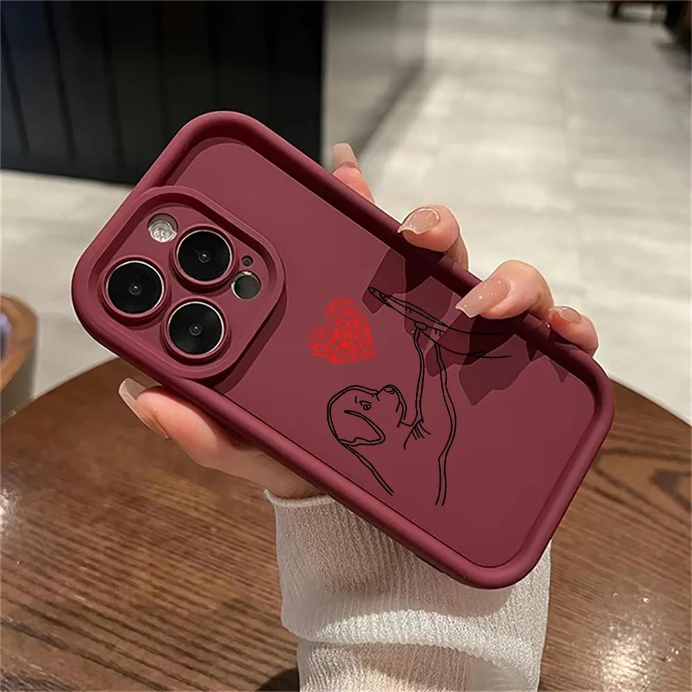 Puppy and Cat Punch Phone case iPhone 15 Pro Max 11 12 13 16 14 Plus Silicone Shockproof Case Lens protector shell