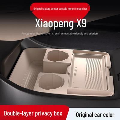 Xiaopeng X9 Center Console Silicone Storage Box and Glasses Holder for 25 Models