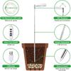 LED Telescopic Plant Growth Lamp: Angel Ring Full Spectrum Red & Blue Light for Succulents & Flowers