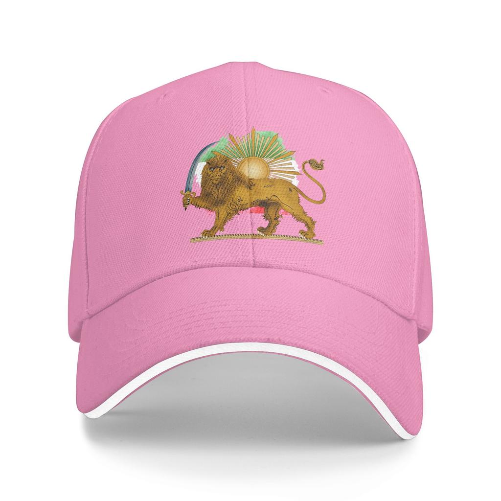 Summer Casual Baseball Cap Persian Lion And Sun Hiking Fishing Trucker Hat For Couple Women Sun y2k Funny Baseball Caps