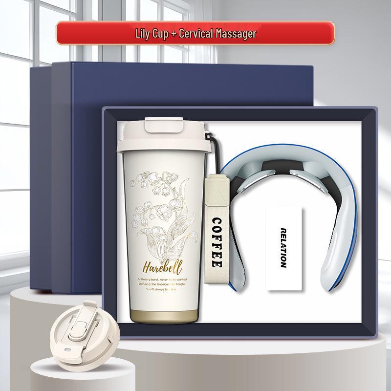 High-End Souvenir Gift Set: Custom Logo Coffee Mug & Power Bank