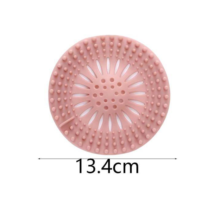 Protection de drain - AIMOONSA - Modèle universel - Silicone - Rose - 13,5x13,5 cm