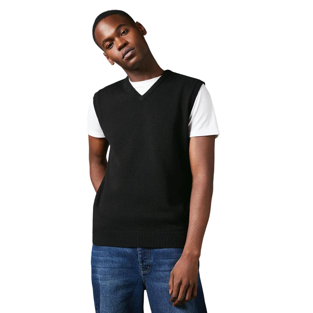 Maine Mens Premium Cotton Knitted Sweater Vest