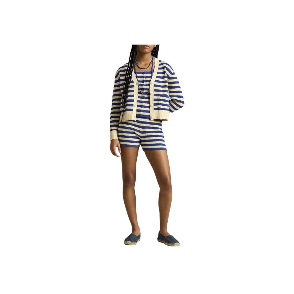 Polo Ralph Lauren Striped Cotton V-Neck Knitted Cardigan Kids Cardigans 313964944-001