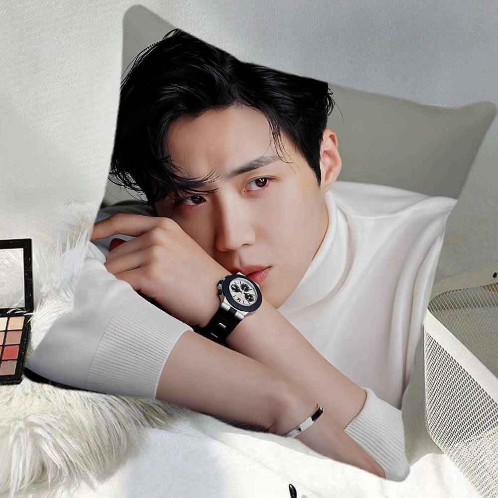 Kim Seonho Pillow Case Square Pillow Bedroom Sofa Leisure Comfort Cushion Car Home Decoration