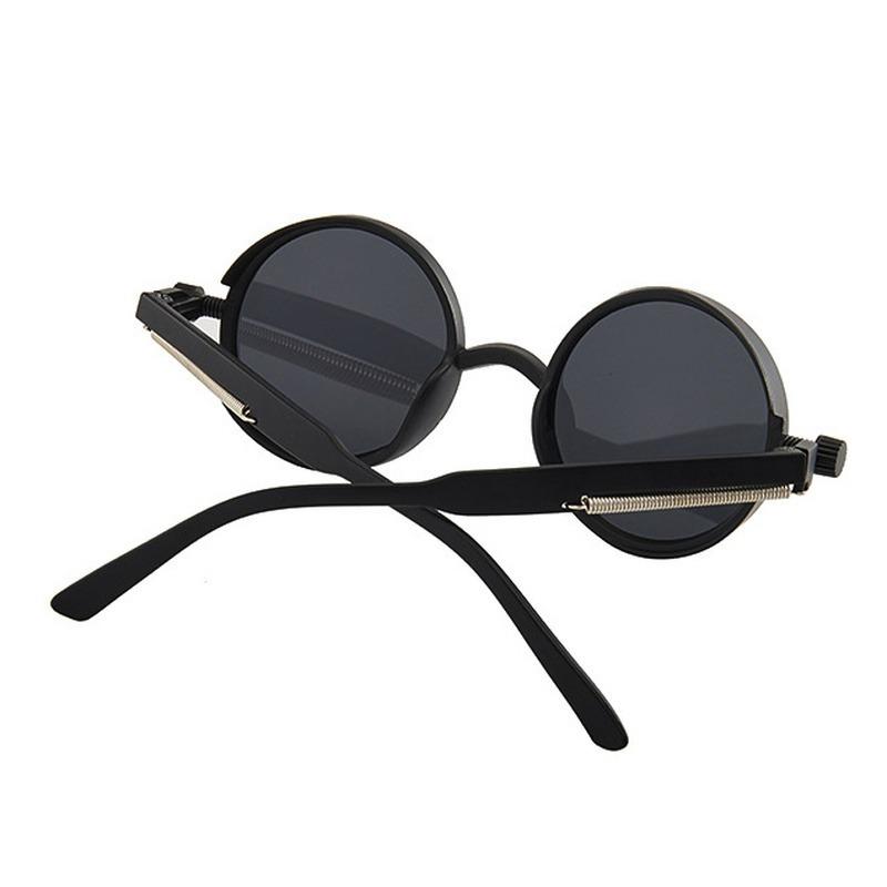 Fashion Steampunk Style Sunglasses Women Men Round Frame Vintage Classic Colorful Sun Eyewear Gothic Punk Glasses Unisex UV400