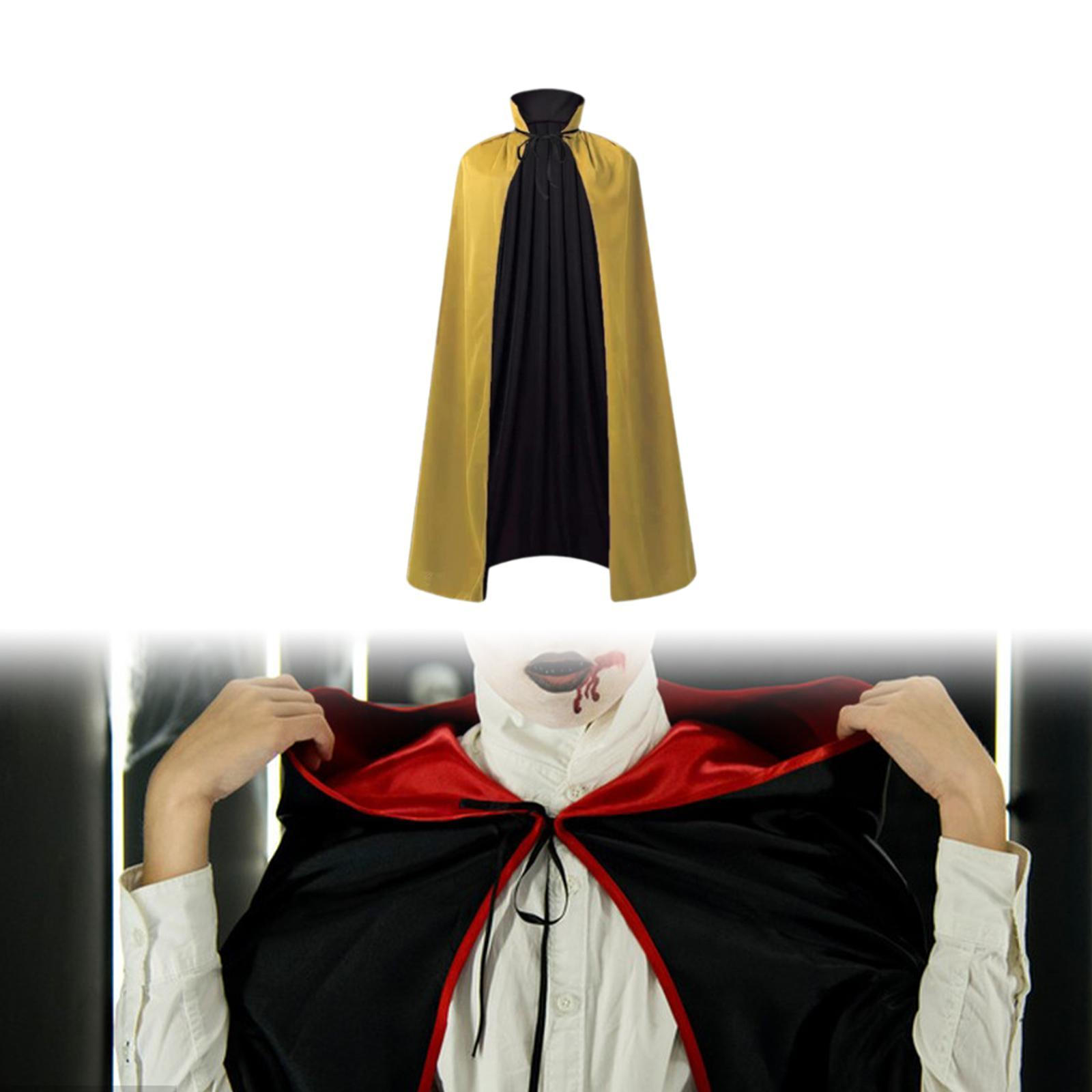 

Плащ на Хэллоуин для клубной фотосъемки, переодевания, сценического шоу Black Yellow_75cm