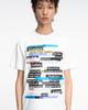 THEMUSEUMVISITOR Multi Text Graffiti T-Shirt (White)