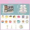 Children's Pretend Play Kitchen Appliance Set With Colorful Supermarket Cash Register And Electric Juicer For Afternoon Tea Fun
