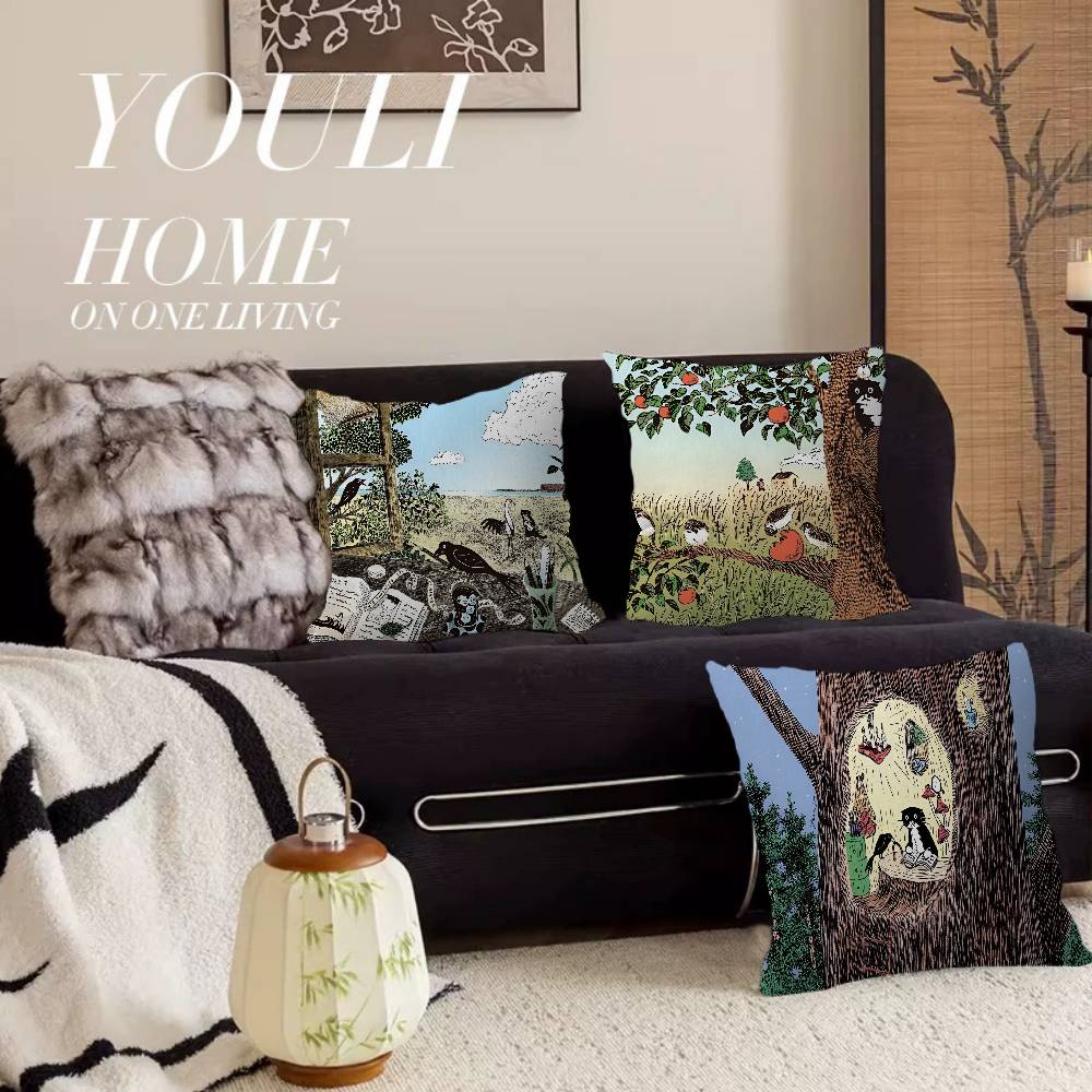Aesthetic Art Y-Yeonju C-Choi Cushion Cover Car Throw Pillow Case For Sofa Car Christmas Gift 40x40cm 45x45cm