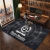 Linkin Park Personalized Crystal Velvet Carpet, Customized Name Text Soft Anti‑Slip Rug for Living Room Bedroom