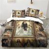 Jesus Christ Christian Religious Bedding Set Duvet Cover Quilt Cover Pillowcase King Queen Size