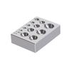Schmuck-Druckblock Schmuckherstellungswerkzeuge Stahl-Bastelblock Schmuck-Polierwerkzeug Metallformblock zum Formen