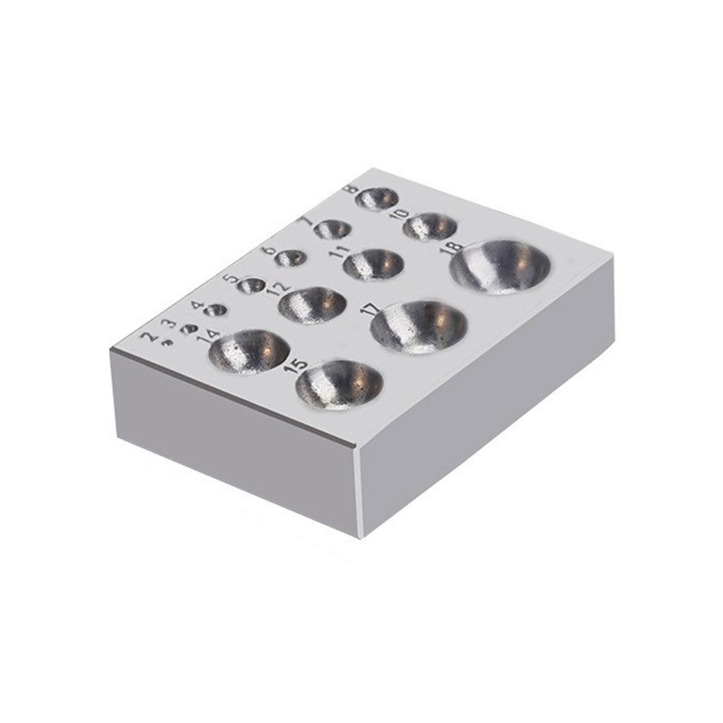 Schmuck-Druckblock Schmuckherstellungswerkzeuge Stahl-Bastelblock Schmuck-Polierwerkzeug Metallformblock zum Formen
