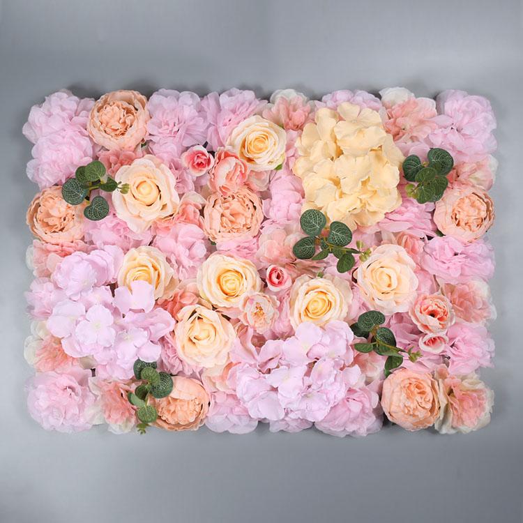 40*60cm Simulated Flower Wall Plant Background Wall Simulated Artificial  Flower Wall Decoration Indoor Scenery Wedding Roses