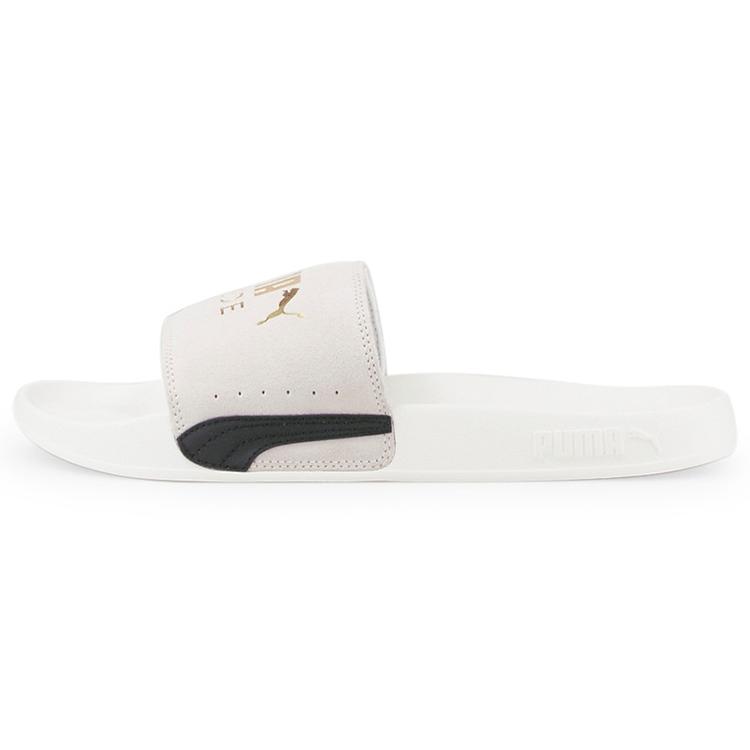 New PUMA Lead Cat 2.0 Suede Classic Slide 'Marshmallow' 384872-02