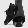Men's Black Leather Shoes Designer Luxury Style Party or Office Party or Office 38-46 Outdoor Trendy Street Hot Selling Shoes