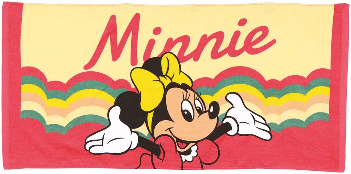 

Skater Compact Bath Disney Retro Minnie 50cm x Towel, Mouse, 104cm, TOB100-A
