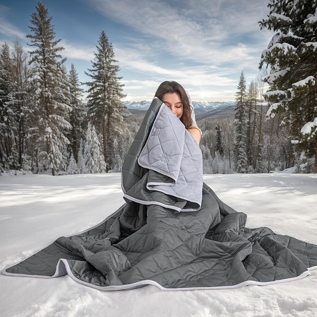Queen Size Cooling Blanket - Breathable Lightweight Cooling Comforter, Ice Silk Thin Quilt For Weather Airy Rooms