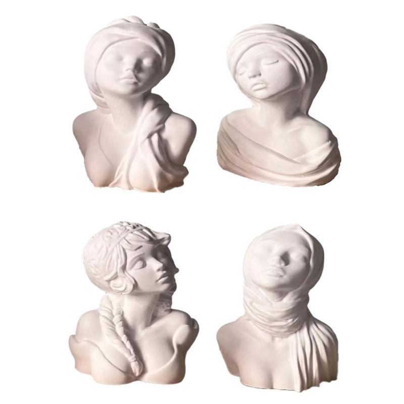 Female Statue Silicone Candle Molds for Epoxy Resin Candle Soap Figurine Silicone Candle Molds for Gypsum Decoration