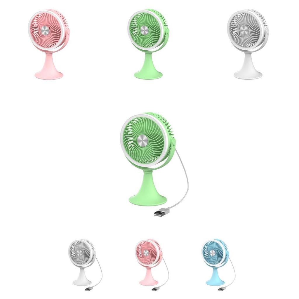 Desktop Illuminated Mini Fan Outdoor Lamp Table Fan Usb Charging Indoor Outdoor Portable Electric Fan White Plug Version)