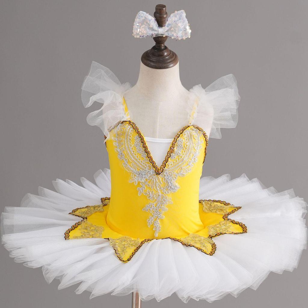 Children's Little Swan Ballet Tulle Skirt - Princess Dance Costume for Girls