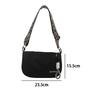 New Casual Crossbody Bag Portable Wide Shoulder Strap Design Shoulder Bag Large Capacity Bucket Bag