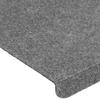 Self-Adhesive Stair Mats 30 Pcs. Gray 65X24.5X3.5 Cm
