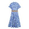 European and American Style, New Women's Clothing, Foreign Style, Fashionable, Waist Embroidery Dress 2157045