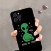Aesthetics Cute Cartoon Alien Space Phone Case Silicone Soft For Iphone 15 14 13 12 11 Pro Mini XS MAX 8 7 6 Plus X XR Shell