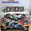 Eagle 3pcs Bedding Set Duvet Cover Closure Includes 1 Duvet Cover & 2 Pillowcases for All Seasons Bedroom Home Dorm Decor